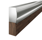 Perfil Puxador DES-197 com 6000mm Sobrepor CH 18mm Alumiconte