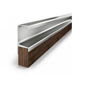 Perfil Puxador DES-212 com 3000mm Sobrepor CH 18mm Alumiconte