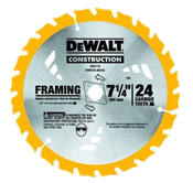 Lâmina para Circular 184 x 24D x 16mm para Madeira DW3178 Dewalt