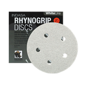 Lixa Disco Madeira Velcro 5 Furos Rhynogrip White Line Indasa 