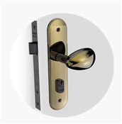 Fechadura Externa Bora Antique Brass Taco Golf Soprano 