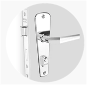 Fechadura Externa Inox 707 Mac Espessura Oval Soprano 