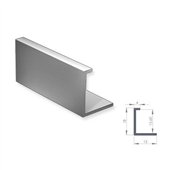 Perfil Testeira 2024 com 6000m  Sobrepor CH 15mm Alternativa