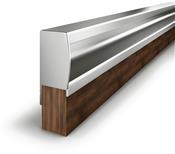 Perfil Puxador com 6000mm Sobrepor Ch 18mm para Ponteiras 3 Pinos 