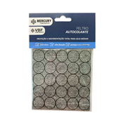 Feltro Cinza Redondo com 25 Unidades 20 x 2mm Movelpar