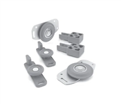 Sistema RO-6401 Kit 1 Porta de Correr 50kg com Guia para Trilho duplo Rometal