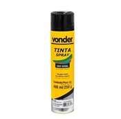 Tinta Spray Preto Brilhante 400ml Vonder