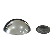 Acabamento para Espelho Painéis Cabeça Lentilha Cromado 