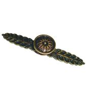 Puxador Colonial Ponto com Espelho 8008 Ouro Velho 2M