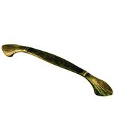 Puxador Colonial Alça 128mm 8019 Ouro Velho 2M