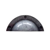 Puxador Colonial Concha 8025 Prata Velha 2M