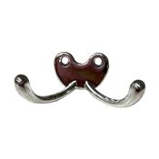 Gancho Cabide Duplo Horizontal Cromado 