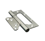 Dobradiça para Porta Inox 4" X 3"X 2mm com Parafuso Moveltec