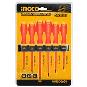 Chave PH e FS CRV Isoladas Jogo com 6 Peças HKISD0608 Ingco