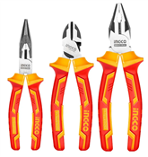 Alicates Isolados 1000V CRV Jogo com 3 peças HIKPS28318 Ingco