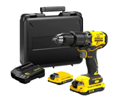 Furadeira/Parafusadeira de Impacto 20V 1/2 POL BIV 2 Baterias Brush com Maleta SBD715C2K Stanley