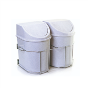 Lixeira Dupla 4270 Com Baldes Craquelado 12L 270X390X490 Giosul