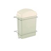 Lixeira Simples Para Porta 4258 Com Balde Bege 8L 260 X 350 X 150 Giosul