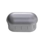 Acabamento Plástico Cromado Para Tubo Oblongo Base