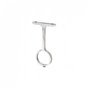 Suporte Para Tubo Cabideiro Redondo Superior Cromado 