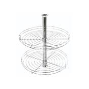 Cesto Giratório Conjunto 2 Cestos Diâmetro 450mm com Tubo Cromado 4445 Giosul