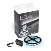 Kit Fita Led Branco 5000mm 6000K e Conversor 12V LL