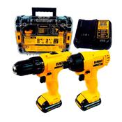 Combo Furadeira/Parafusadeira 12V Mais Parafusadeira Impacto 1/4 Pol DCK201C2 Dewalt