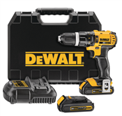 Furadeira/Parafusadeira Impacto 20V 1/2 Pol 220V 2 Bat Litio com Maleta DCD785C2 Dewalt