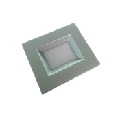 Luminária Retangular Cor Alumínio 4 Super Led SMD E314 Luz AM Bivolt Nuze