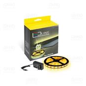 Kit Fita Led Amarelo 5000mm 3000K e Conversor 12V LL