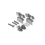 Sistema CM45 Suspenso Kit 1 Porta Correr 80 Kg com Chapa Lateral Celsus