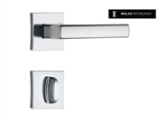 Fechadura Banheiro Inox 3400 Vega Roseta Quadrada 30048 Stam