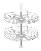 Cesto Giratório Conjunto 2 Cestos 600mm diam Cromado 3230 Dimec