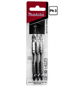 Ponteira para Parafusadeira Magnetizada PH N3 85mm com 3 Peças B-21886 Makita